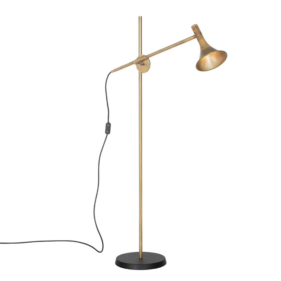 Megafon Golvlampa Rå Mässing