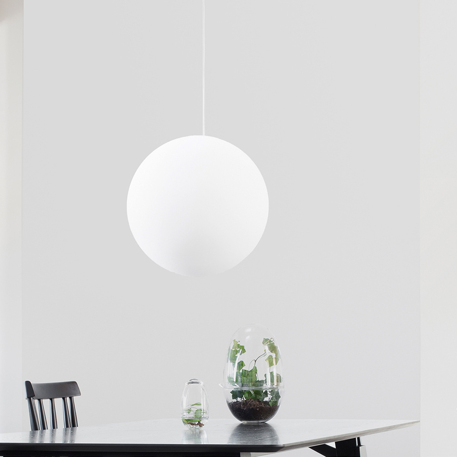 Luna Lamp Pendel Large White