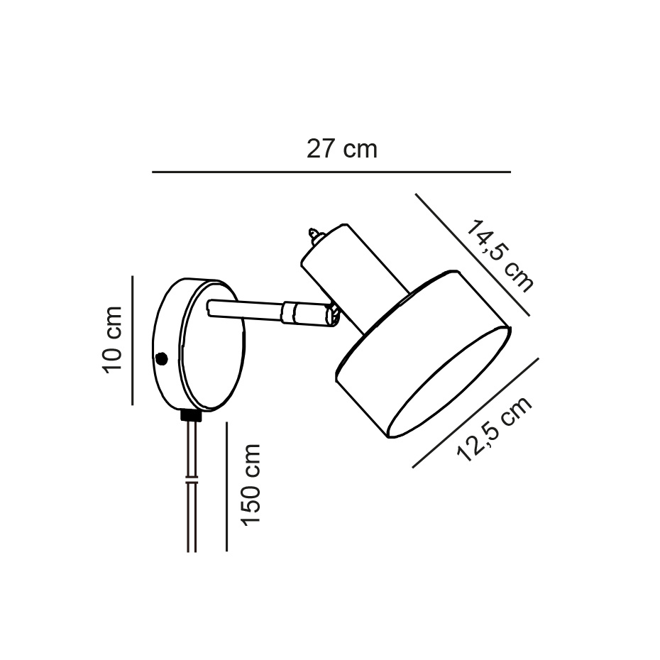 Matis Vägglampa Svart