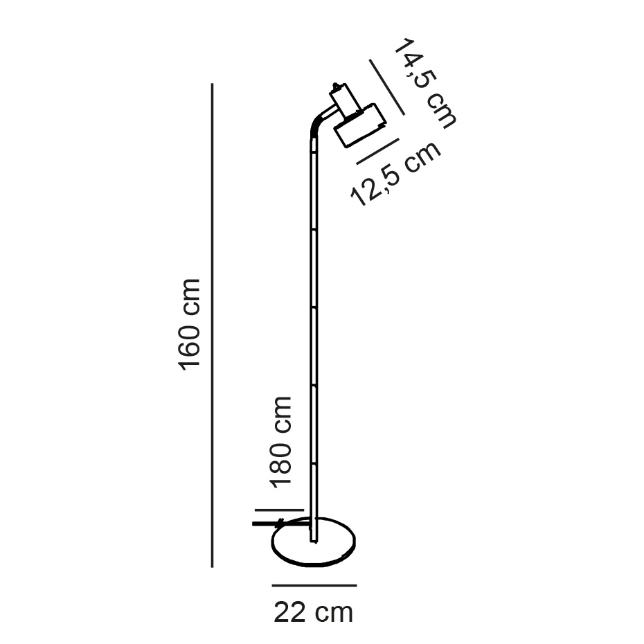 Matis Golvlampa Svart