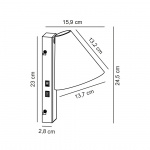 Wilmer Vägglampa Vit Wilmer Vägglampa Vit