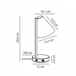 Wilmer Bordslampa Svart Wilmer Bordslampa Svart