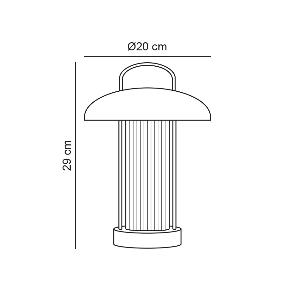 Mirano Portabel Bordslampa Beige