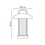 Mirano Portabel Bordslampa Beige Mirano Portabel Bordslampa Beige