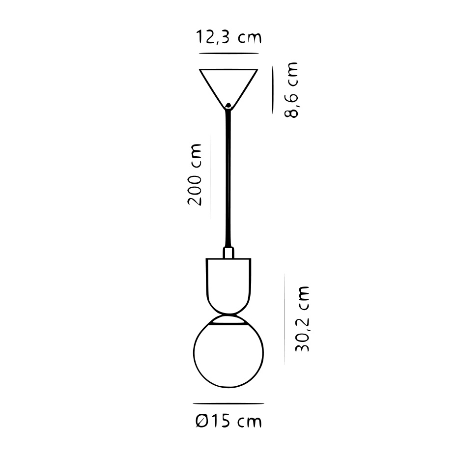 Sadie Pendel Ljus Brun