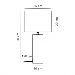 Antiga Bordslampa Vit Antiga Bordslampa Vit