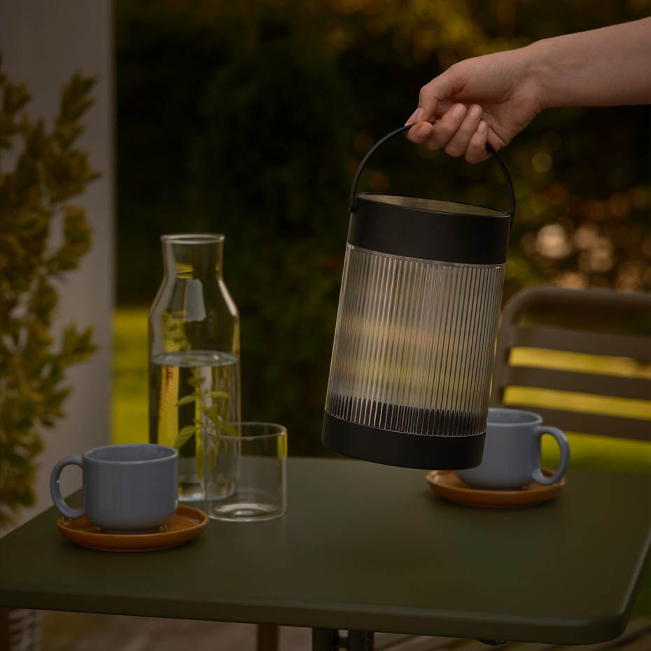 Coupar Solar Portabel Bordslampa Svart