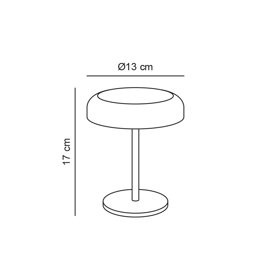 Elmer Solar Portabel Bordslampa Svart