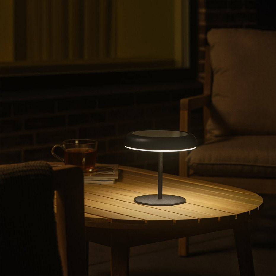 Elmer Solar Portabel Bordslampa Svart