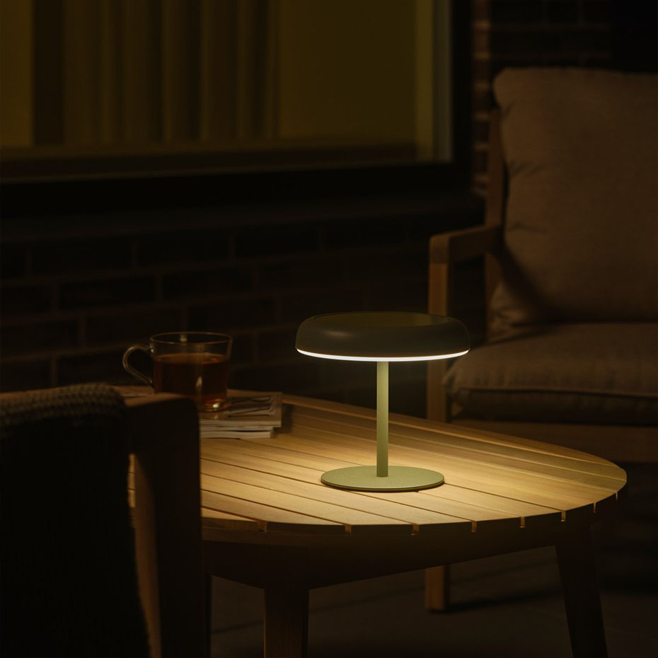 Elmer Solar Portabel Bordslampa Grön