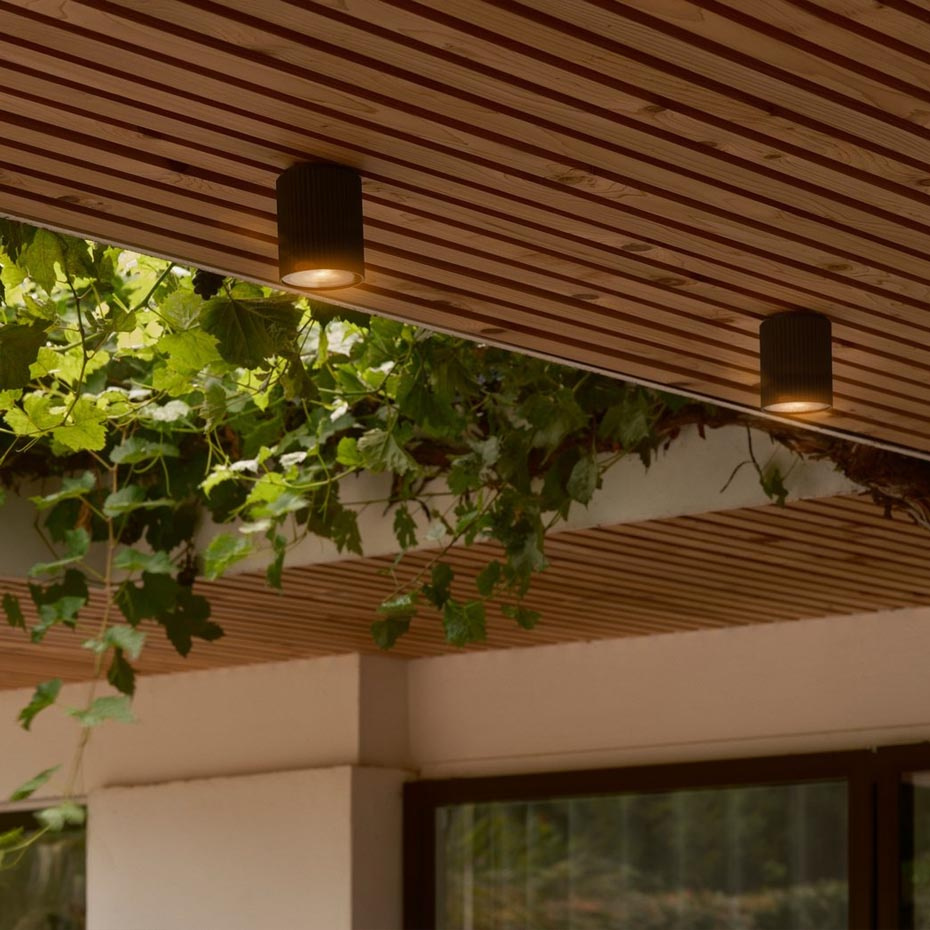 Kyklop Ripple Plafond Svart