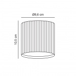 Kyklop Ripple Plafond Svart Kyklop Ripple Plafond Svart