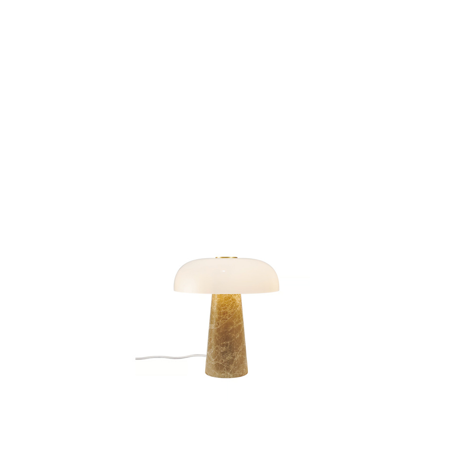 Glossy Mini Bordslampa Beige