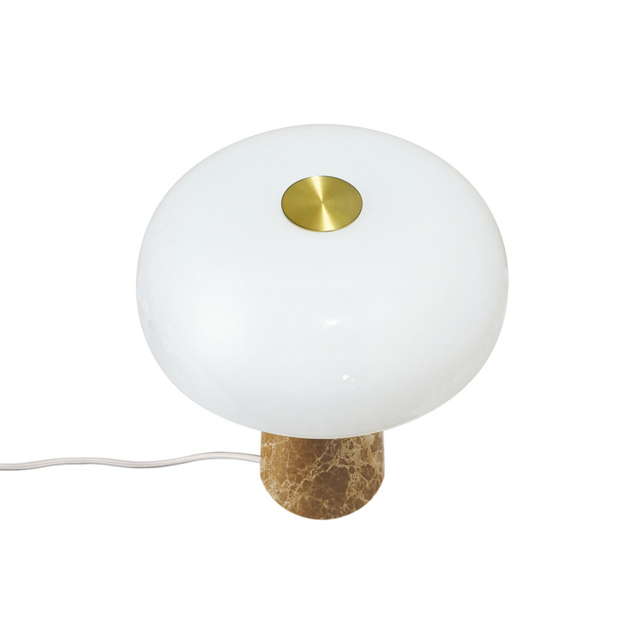 Glossy Mini Bordslampa Beige