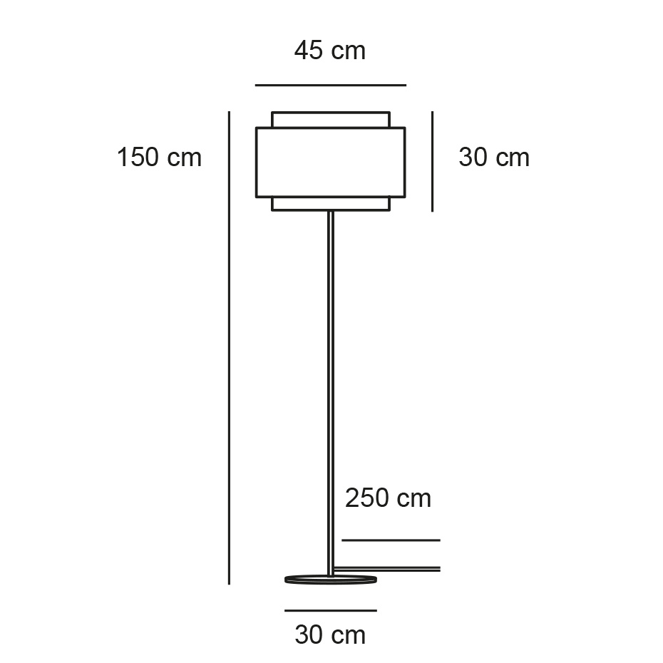 Takai Golvlampa Beige