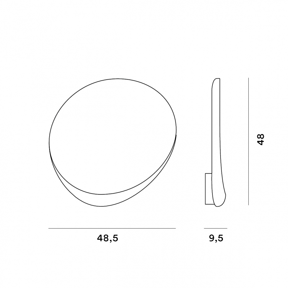 Lake Vägglampa LED Red