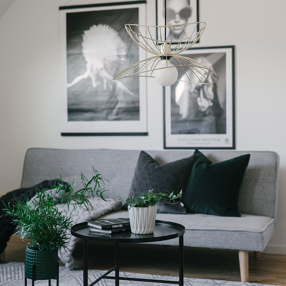 Ray 45 Pendel Borstad Mässing