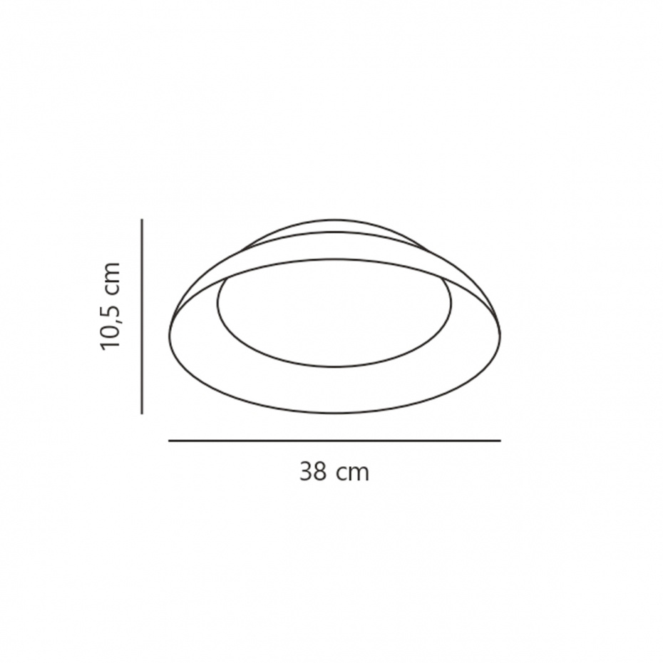 Nivora 38 Plafond Vit