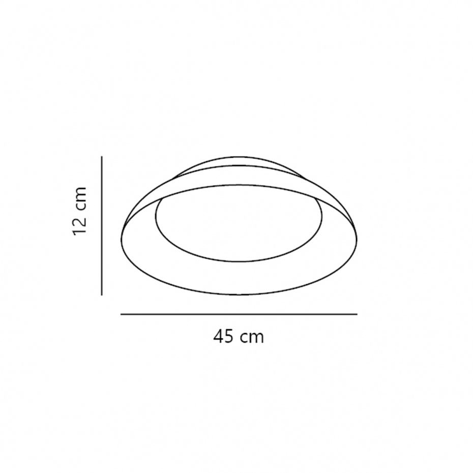 Nivora 45 Plafond Vit