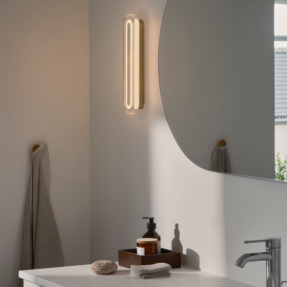 Cavara Vägglampa Mässing IP44