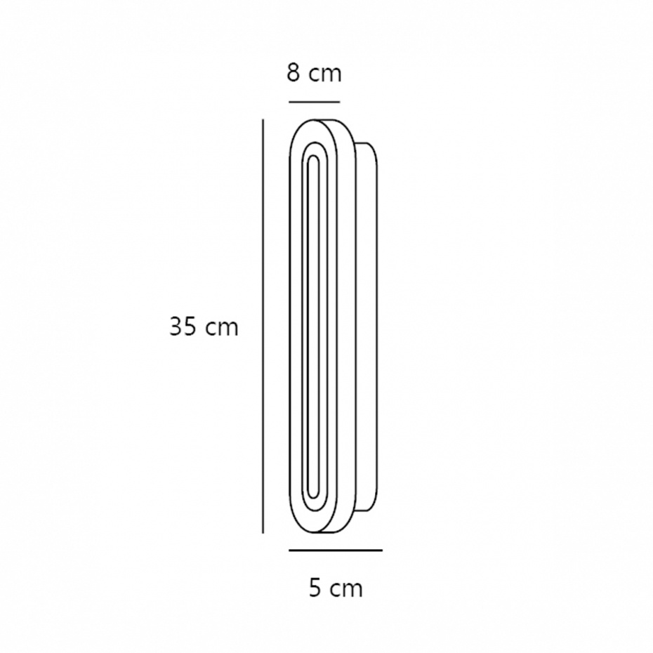 Cavara Vägglampa Mässing IP44