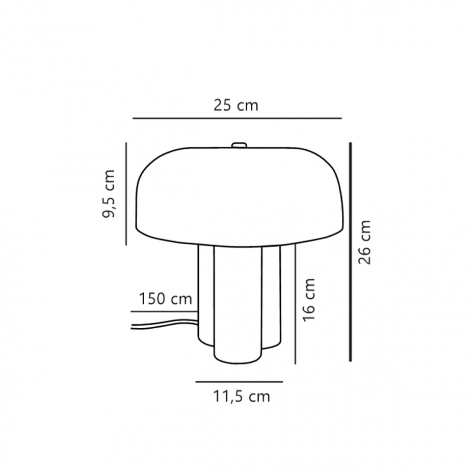 Sandro Bordslampa Gul