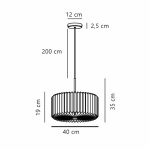 Vivienne 40 Pendel Svart Vivienne 40 Pendel Svart