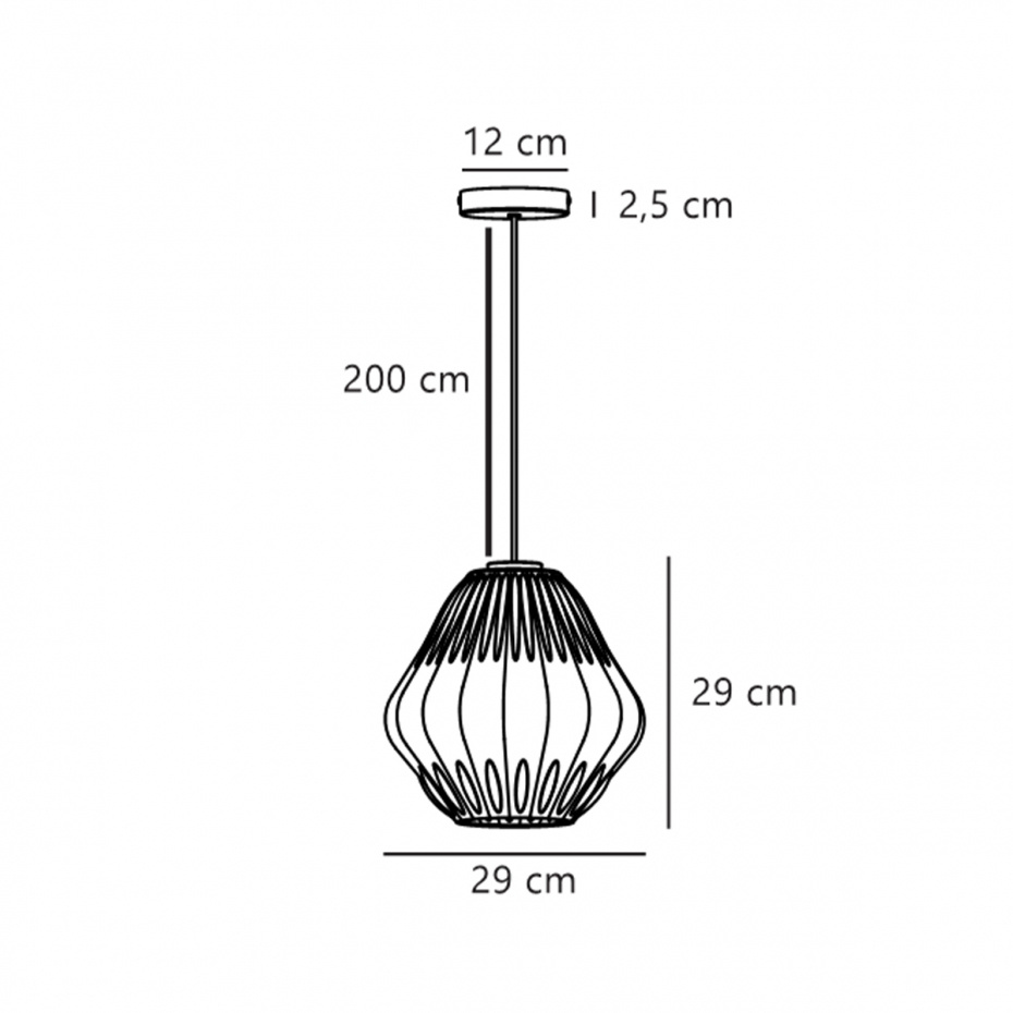 Maluca Pendel Opalglas