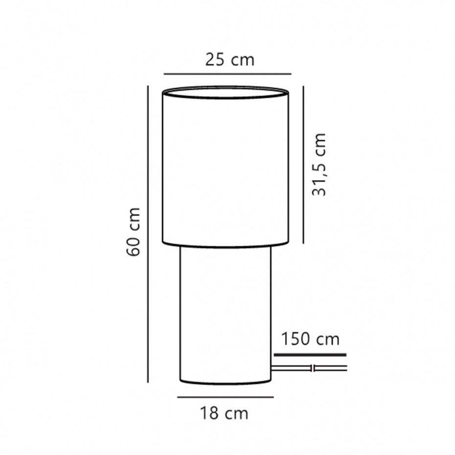 Izara 60 Golvlampa Beige