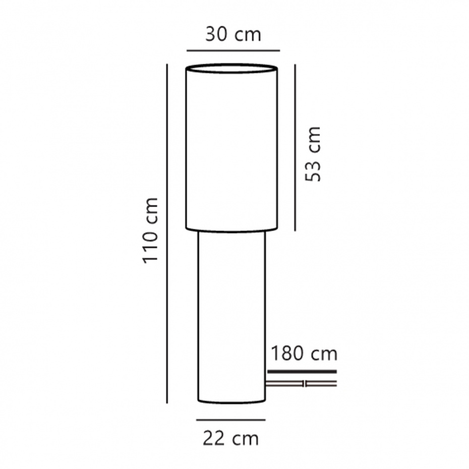 Izara 110 Golvlampa Beige