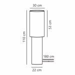 Izara 110 Golvlampa Beige Izara 110 Golvlampa Beige