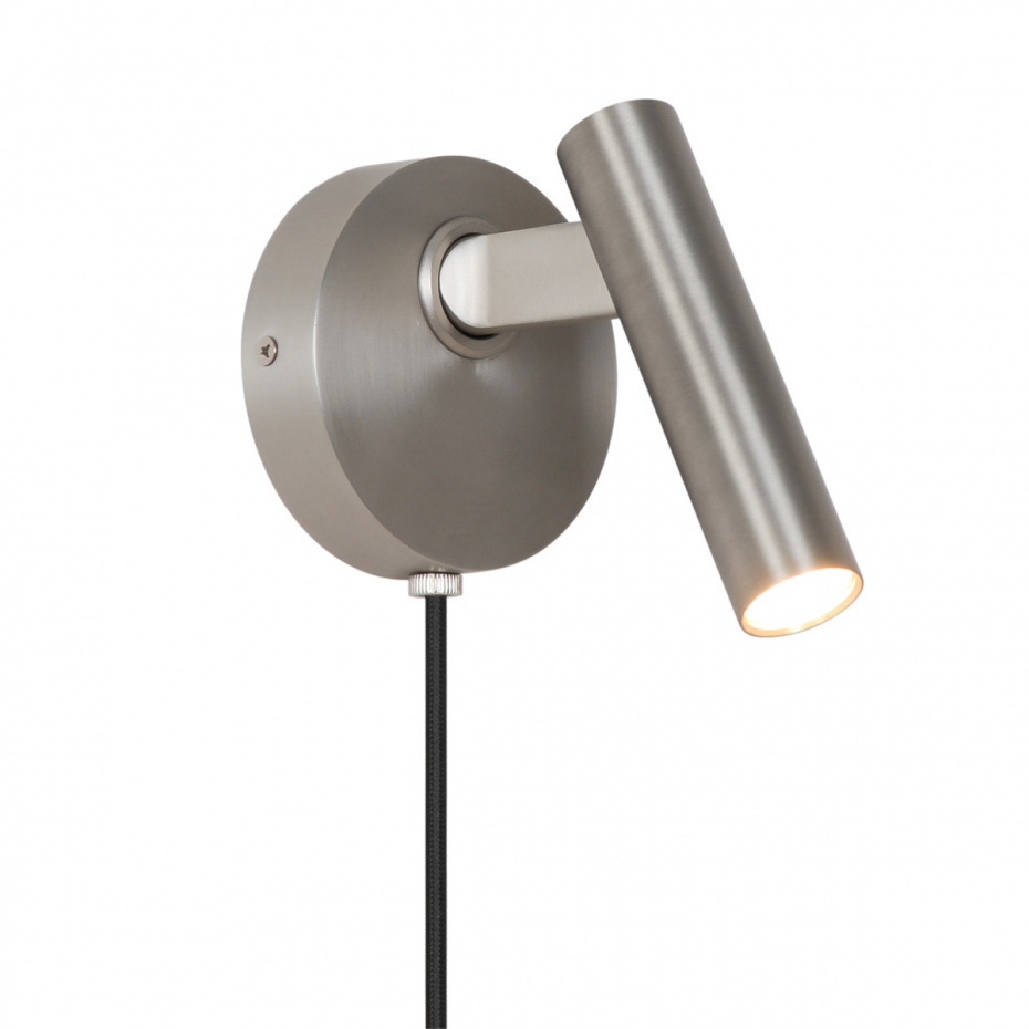 Makoto Vägglampa Satin Krom