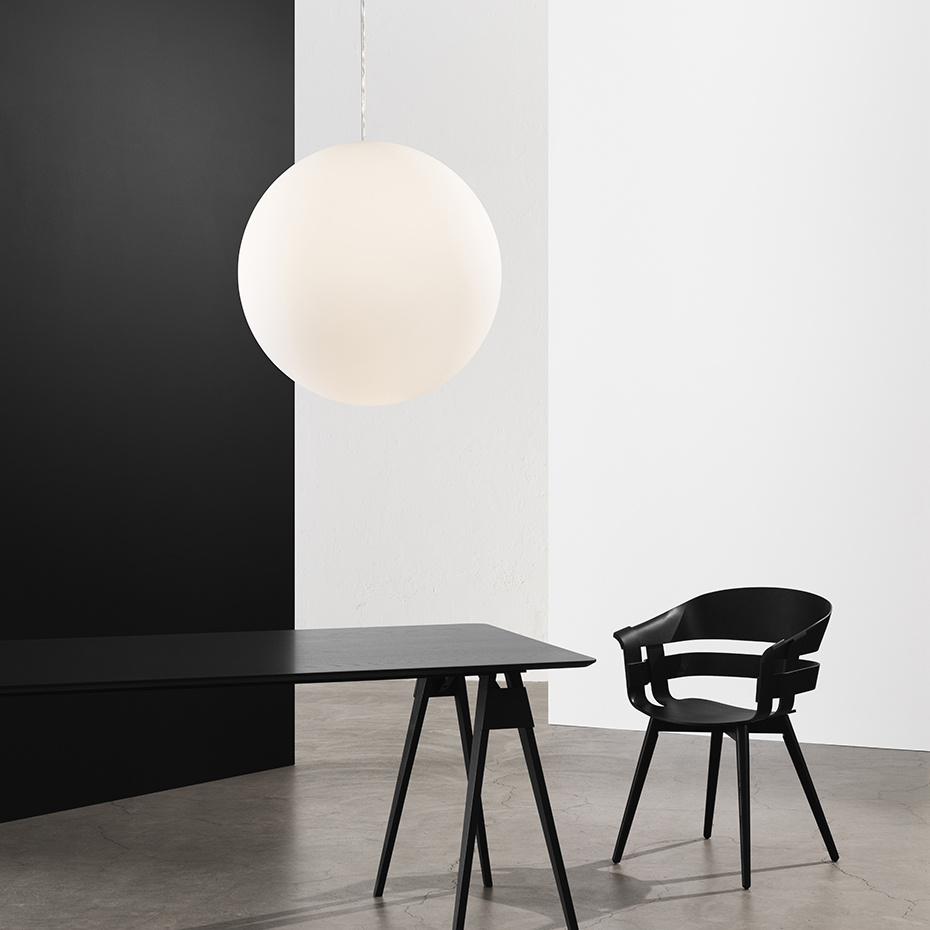 Luna Lamp Pendel XL White