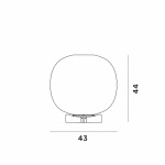 Gem Bordslampa Gold/White Gem Bordslampa Gold/White