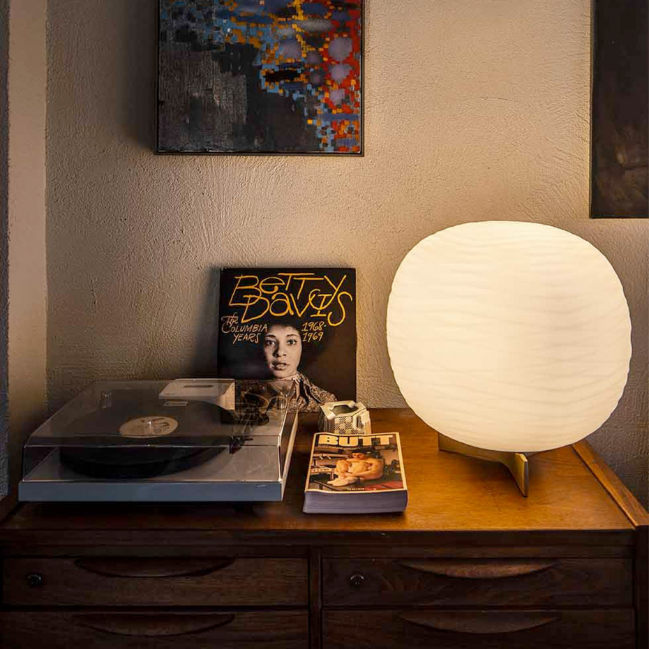 Gem Bordslampa Gold/White