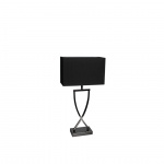 Omega Bordslampa H52cm Svartkrom/Svart Omega Bordslampa H52cm Svartkrom/Svart