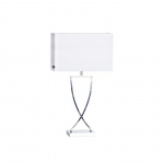 Omega Bordslampa H69cm Krom/Vit Omega Bordslampa H69cm Krom/Vit