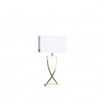 Omega Bordslampa H52cm Mässing/Vit Omega Bordslampa H52cm Mässing/Vit