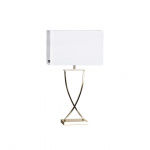 Omega Bordslampa H69cm Mässing/Vit Omega Bordslampa H69cm Mässing/Vit