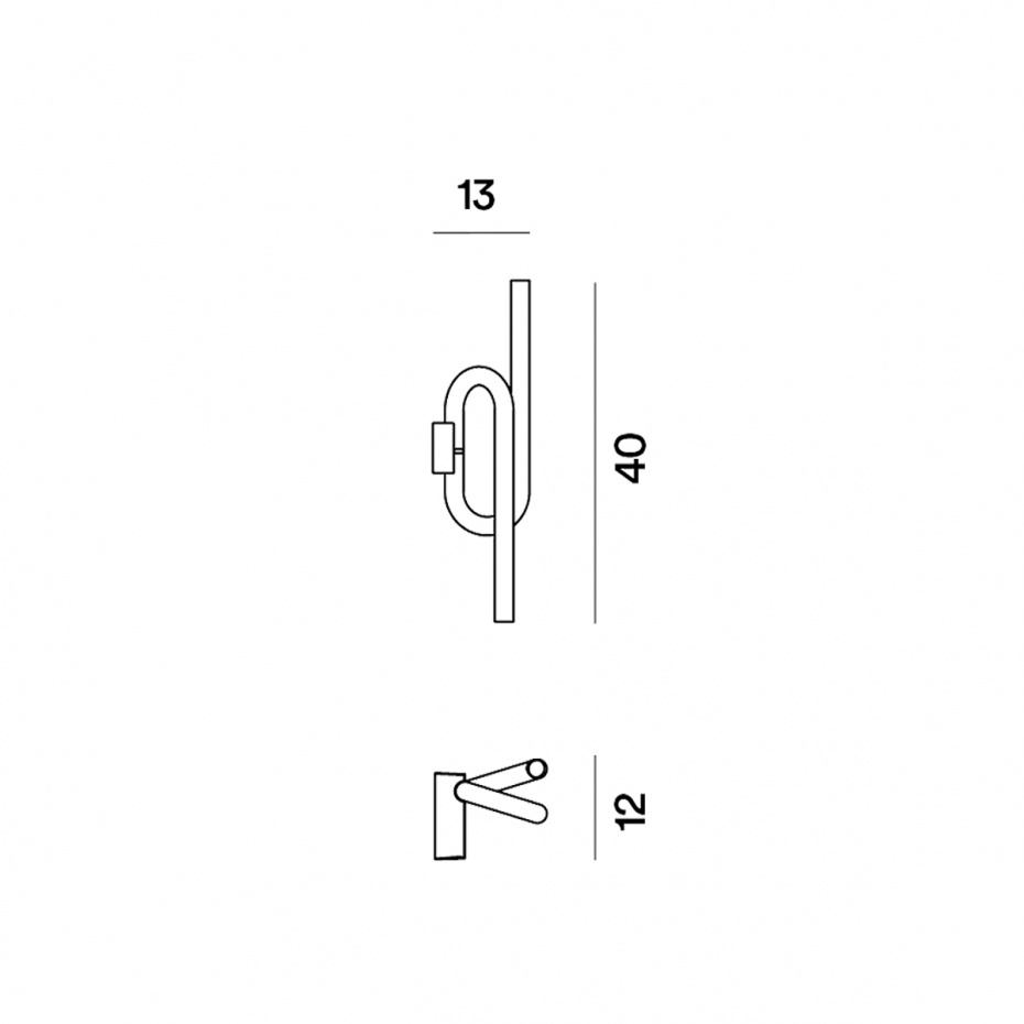 Tobia Vägglampa LED Black