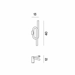 Tobia Vägglampa LED Black Tobia Vägglampa LED Black