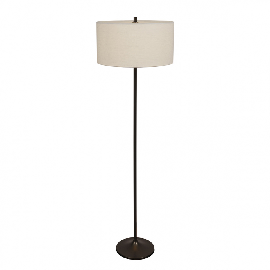 Soft Golvlampa Vit Linne/Metallic Bronze