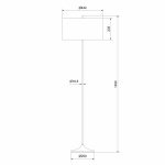 Soft Golvlampa Vit Linne/Metallic Bronze Soft Golvlampa Vit Linne/Metallic Bronze