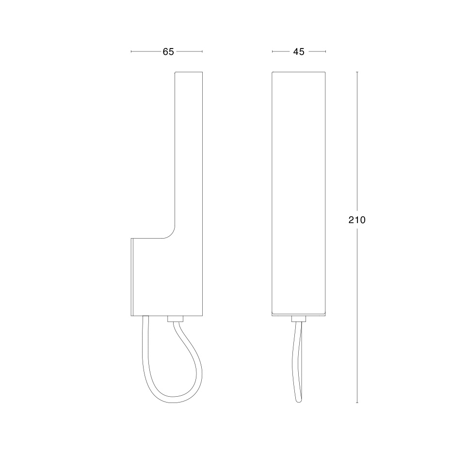 Visir Vägglampa Fast Montage Rå Mässing