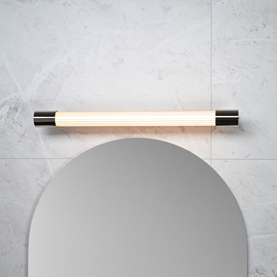 Ray Vägglampa Medium Borstad Mässing IP44