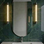 Ray Vägglampa Stor Borstad Mässing IP44 Ray Vägglampa Stor Borstad Mässing IP44