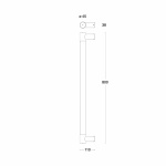 Ray Vägglampa Stor Borstad Mässing IP44 Ray Vägglampa Stor Borstad Mässing IP44