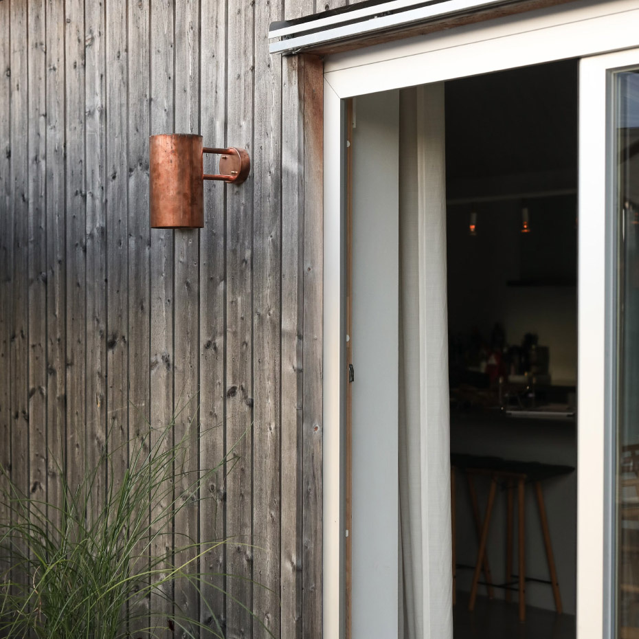 C627 Vägglampa Liten Rå Koppar