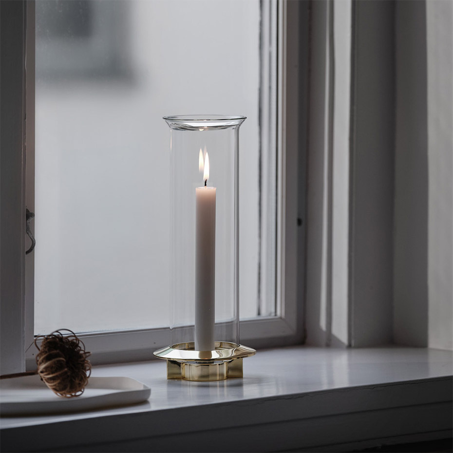 Fyr Ljushållare Mässing