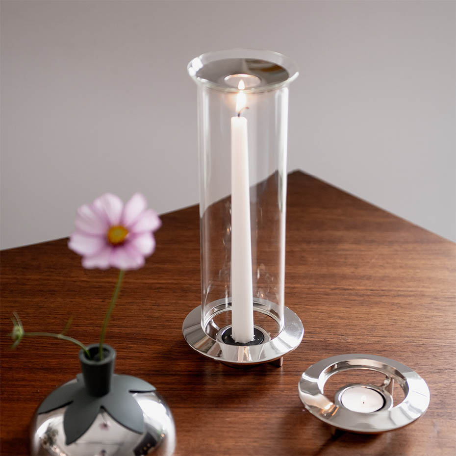Fyr Ljushållare Nickel